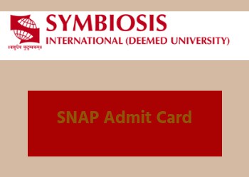 SNAP 2018 Admit Card